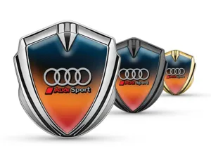 Audi Emblema Metallico Badge Personalizzabile Look Forza